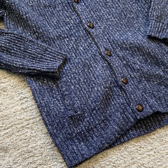 NWT Men's Navy Blue Shawl Collar Sweater- XL - Picture 2 of 6